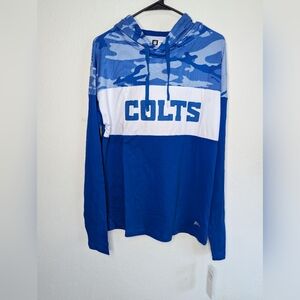 NWT Indianapolis Colts NFL Lightweight Camo Hoodie Men's Size S